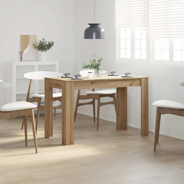 Blagovaonski stol Artisan hrast 120x60x76 cm izrađeno drvo - Hrast artisan