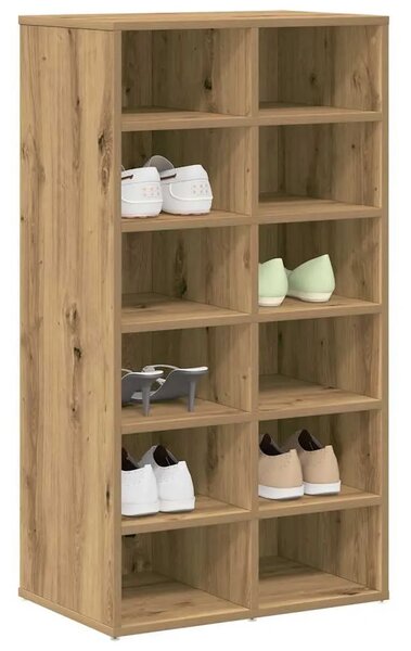 Stalak za cipele Artisan hrast 54x34x100 5 cm izrađeno drvo - Hrast artisan