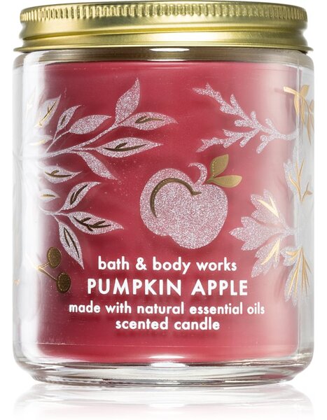 Bath & Body Works Pumpkin Apple mirisna svijeća s esencijalnim uljem 198 g