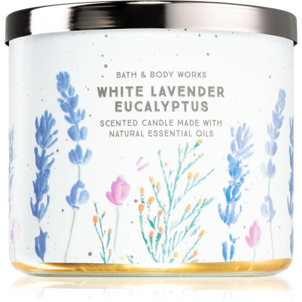 Bath & Body Works White Lavender Eucalyptus mirisna svijeća 411 g