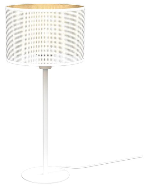 Stolna lampa LOFT SHADE 1xE27/60W/230V pr. 25 cm bijela/zlatna