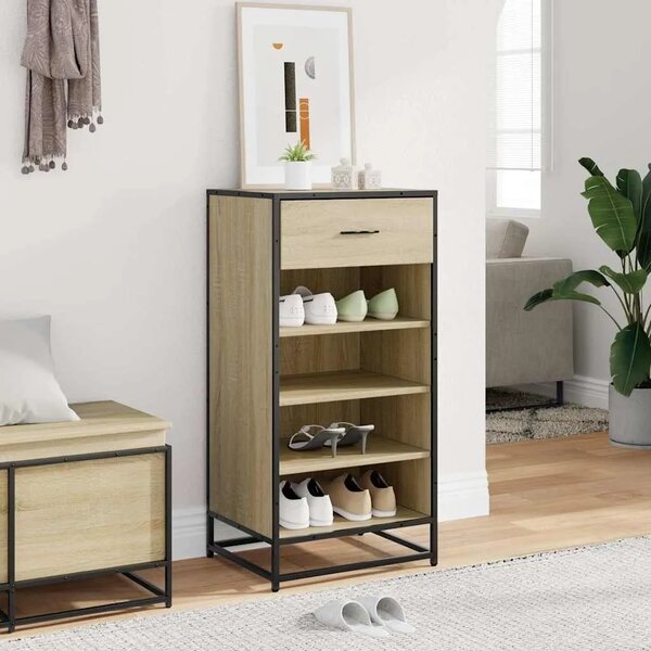 Stalak za cipele sonoma hrast 48x38x97 5 cm konstruirano drvo - Sonoma hrast