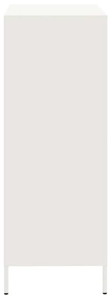 Visoka komoda bijela 68x39x101 5 cm od čelika - Bijela