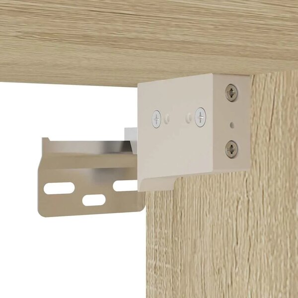 TV ormarić Sonoma hrast 80x31x39 5 cm Konstruirano drvo i metal - Sonoma hrast 80 cm