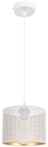 Luster na sajli ALDO 1xE27/60W/230V pr. 20 cm bijela
