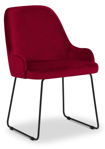 Blagovaonska stolica Velvet Olivine Crvena