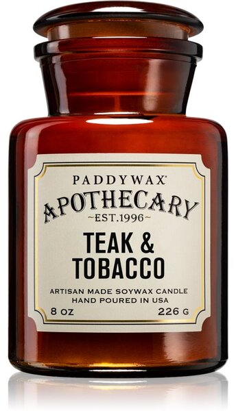 Paddywax Apothecary Teak & Tabacco mirisna svijeća 226 g