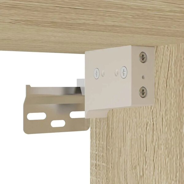 TV ormarić Sonoma hrast 80x31x39 5 cm Konstruirano drvo i metal - Sonoma hrast 80 cm