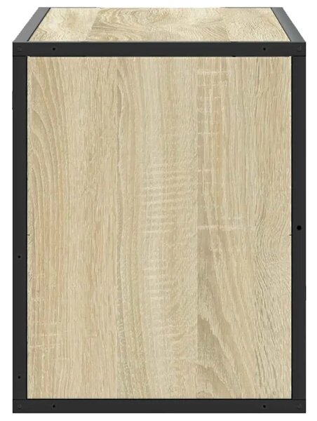 TV ormarić Sonoma hrast 80x31x39 5 cm Konstruirano drvo i metal - Sonoma hrast 80 cm