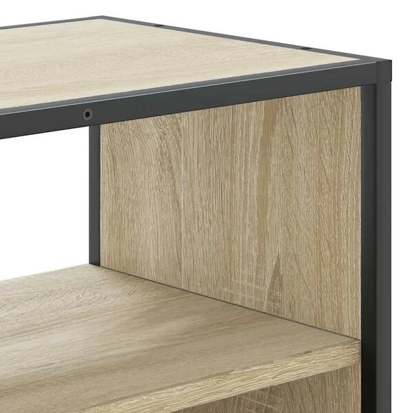 TV ormarić Sonoma hrast 80x31x39 5 cm Konstruirano drvo i metal - Sonoma hrast 80 cm