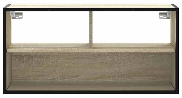 TV ormarić Sonoma hrast 80x31x39 5 cm Konstruirano drvo i metal - Sonoma hrast 80 cm
