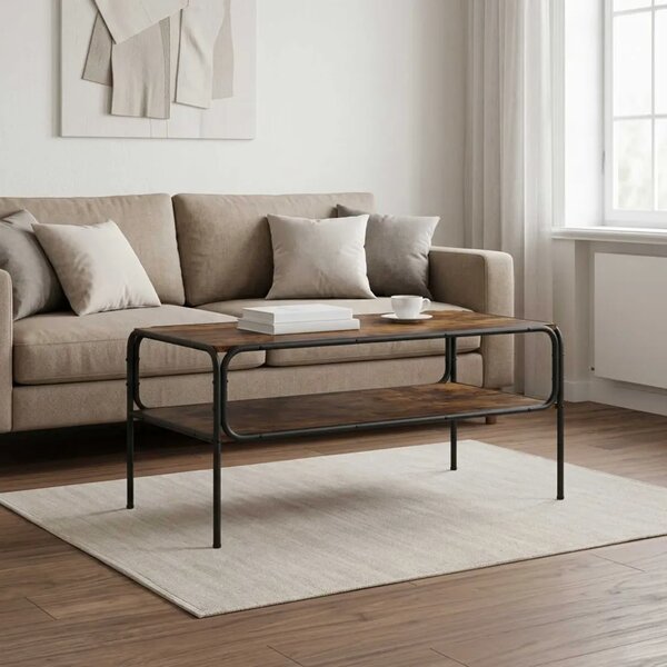 Bocni stol Dimljeni hrast 100 x 50 x 46 cm Konstruirano drvo - Dimljeni hrast 51 x 50 x 45 cm