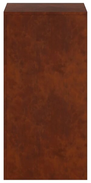 Stalak za biljke 2 pcs Rđa 40 x 40 x 80 cm Otporni čelik - Otporni čelik 2x (40 x 40 x 80 cm)
