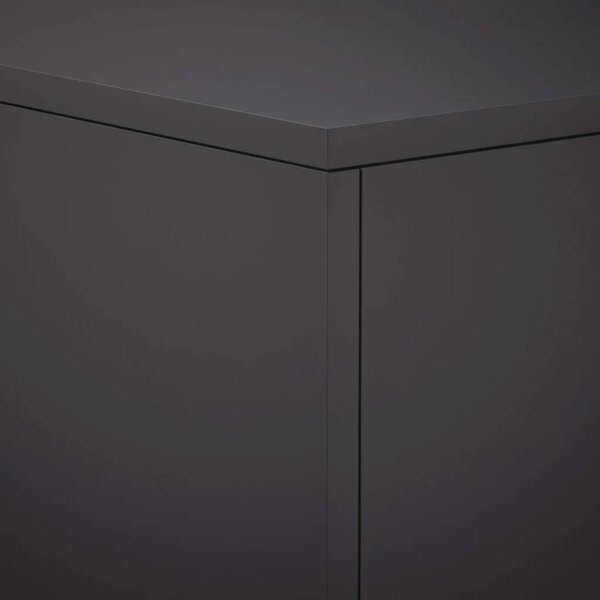 Stalak za biljke 2 pcs Crna 30 x 30 x 60 cm Čelik - Crna 2x (30 x 30 x 60 cm)