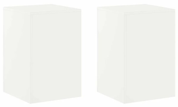 Stalak za biljke 2 pcs Bijela 40 x 40 x 60 cm Čelik - Bijela 2x (40 x 40 x 60 cm)