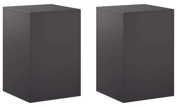 Stalak za biljke 2 pcs Crna 40 x 40 x 60 cm Čelik - Crna 2x (40 x 40 x 60 cm)