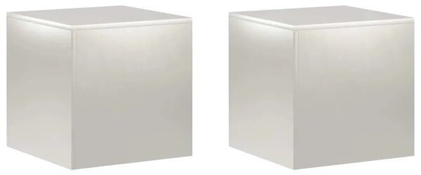 Stalak za biljke 2 pcs Srebrna 40 x 40 x 40 cm Čelik - Nehrđajući čelik 2x (40 x 40 x 40 cm)