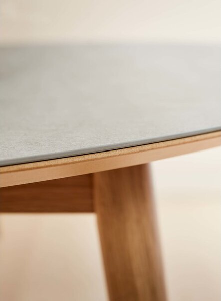 Okrugli proširiv blagovaonski stol s keramičkom daskom ø 135 cm Meza – Hammel Furniture