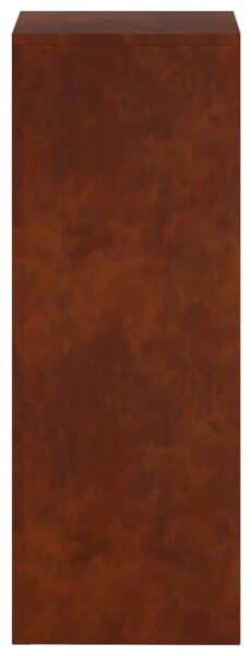 Stalak za biljke 2 pcs Rđa 30 x 30 x 80 cm Otporni čelik - Otporni čelik 2x (30 x 30 x 80 cm)