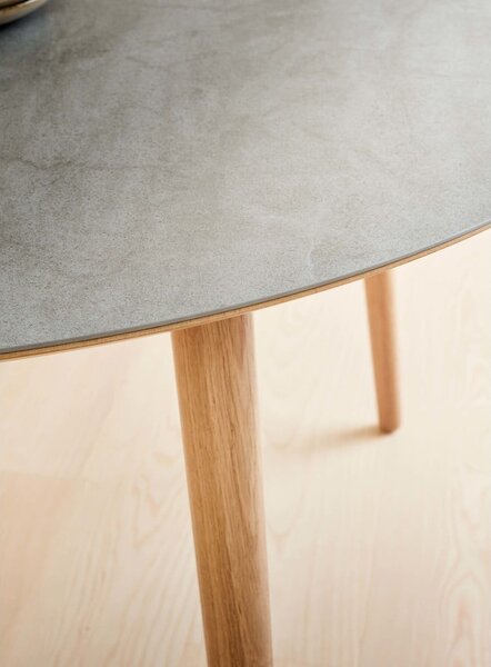 Okrugli proširiv blagovaonski stol s keramičkom daskom ø 135 cm Meza – Hammel Furniture