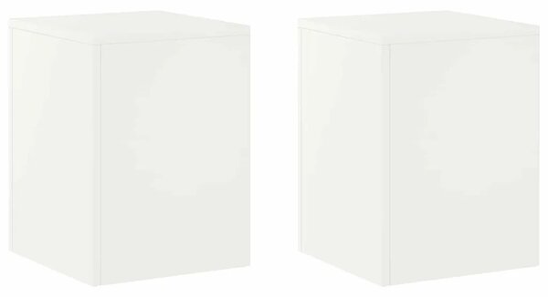 Stalak za biljke 2 pcs Bijela 30 x 30 x 40 cm Čelik - Bijela 2x (30 x 30 x 40 cm)