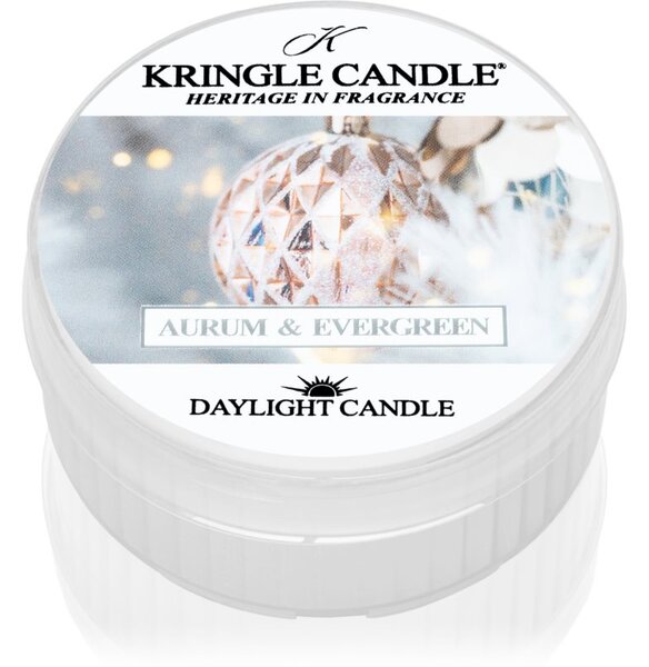 Kringle Candle Aurum & Evergreen čajna svijeća 42 g