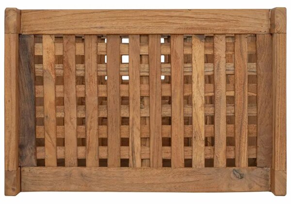 Polica za kupaonicu Prirodna 45 x 30 x 71 cm Čvrsto teak drvo - 3 police