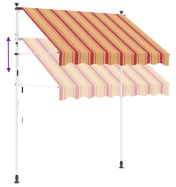 Ručno sklopiva tenda Šareni 150 x 115 x 300 cm - Šareni 150 cm Bijeli okvir