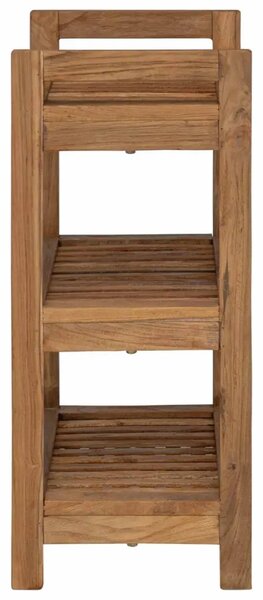 Polica za kupaonicu Prirodna 45 x 30 x 71 cm Čvrsto teak drvo - 3 police