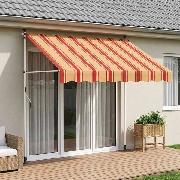 Ručno sklopiva tenda Šareni 150 x 115 x 300 cm - Šareni 150 cm Bijeli okvir