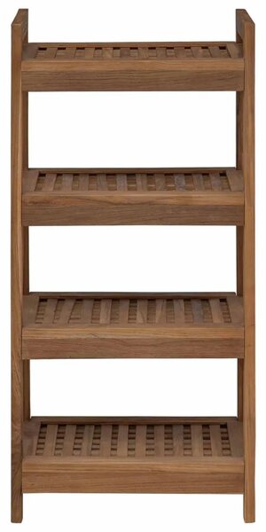 Polica za kupaonicu Prirodna 45 x 30 x 97 cm Čvrsto teak drvo - 4 police
