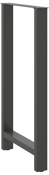 Noge za barski stol antracit boje 2 kom 60 x (110-111) cm čelik - Antracit 60 x (110-111) cm