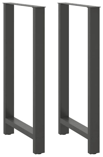 Noge za barski stol antracit boje 2 kom 60 x (110-111) cm čelik - Antracit 60 x (110-111) cm