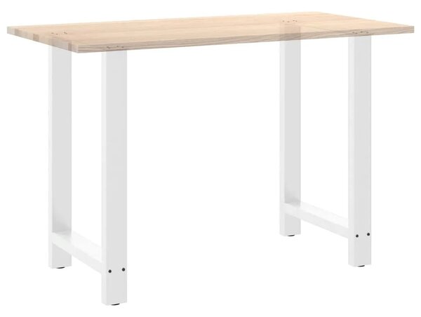 Noge za barski stol Bijele 2 kom 60 x (90-91) cm Čelik - Bijela 60 x (90-91) cm