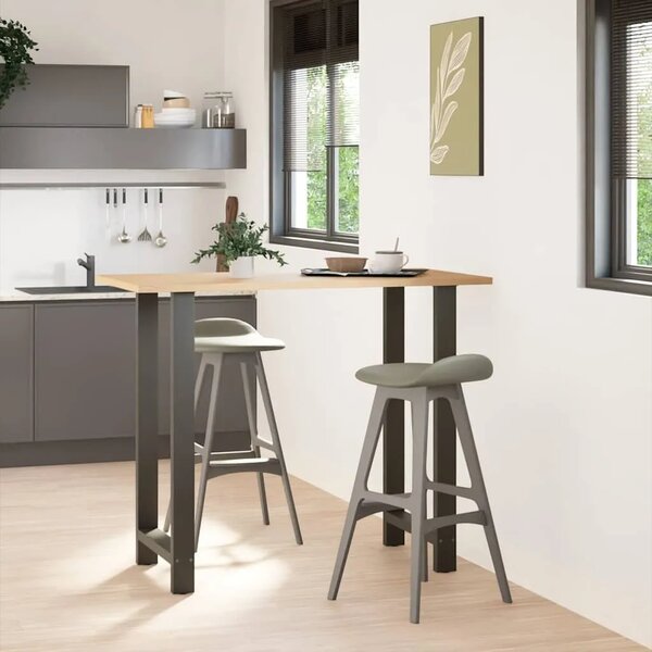 Noge za barski stol antracit boje 2 kom 60 x (110-111) cm čelik - Antracit 60 x (110-111) cm