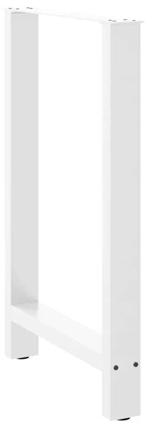 Noge za barski stol Bijele 2 kom 60 x (90-91) cm Čelik - Bijela 60 x (90-91) cm