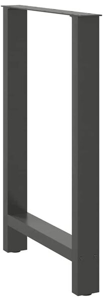 Noge za barski stol antracit boje 2 kom 60 x (90-91) cm čelik - Antracit 60 x (90-91) cm