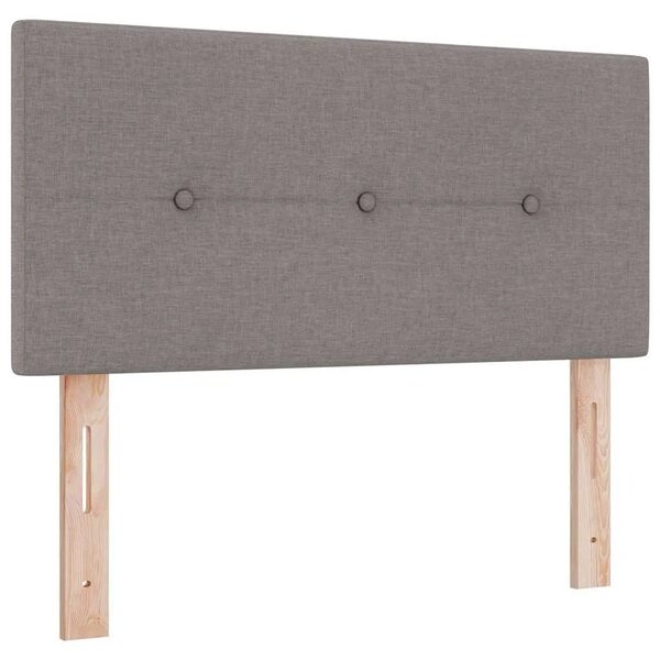 Box spring krevet Sivo-smeđa 120 x 200 cm tkanina - Sivo-smeđa 120 x 200 cm Prošiveno gumbima