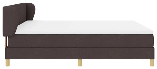 Box spring krevet Tamno smeđa 180 x 200 cm tkanina - Tamno smeđa 180 x 200 cm Dizajn s rombovima