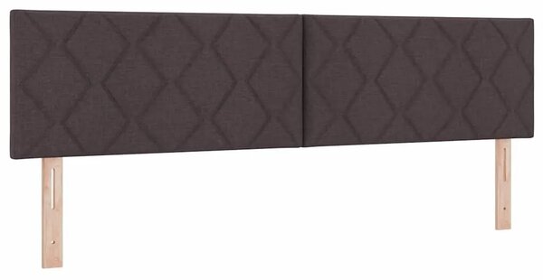 Box spring krevet Tamno smeđa 180 x 200 cm tkanina - Tamno smeđa 180 x 200 cm Dizajn s rombovima