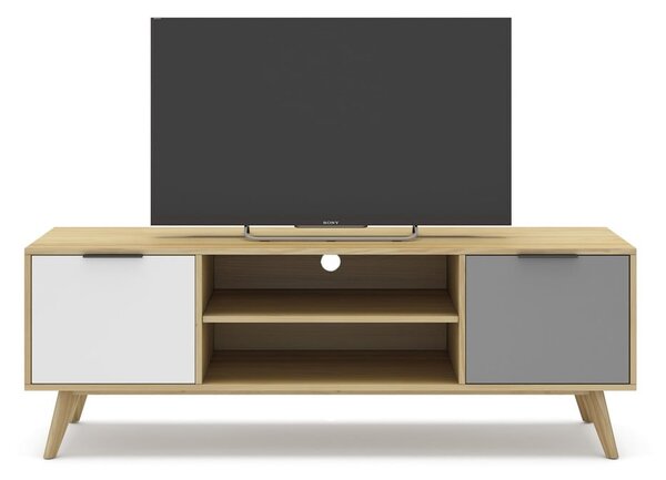 TV stol od borovine u prirodnoj boji 140x53 cm Elfa – Marckeric