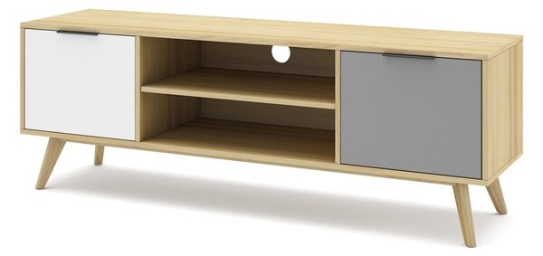 TV stol od borovine u prirodnoj boji 140x53 cm Elfa – Marckeric