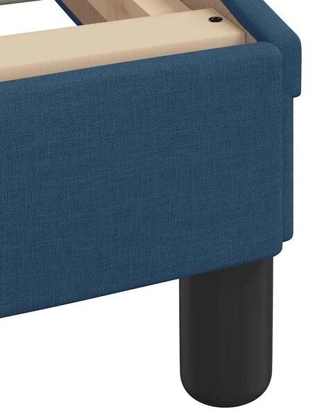 Krevet s madracem plavi 90 x 190 cm od tkanine - Plava 90 x 190 cm