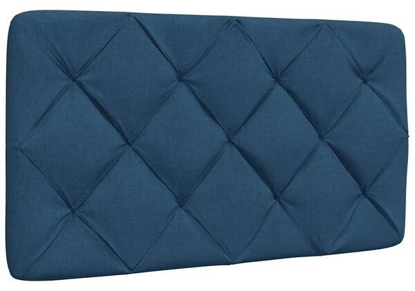 Krevet s madracem plavi 90 x 190 cm od tkanine - Plava 90 x 190 cm