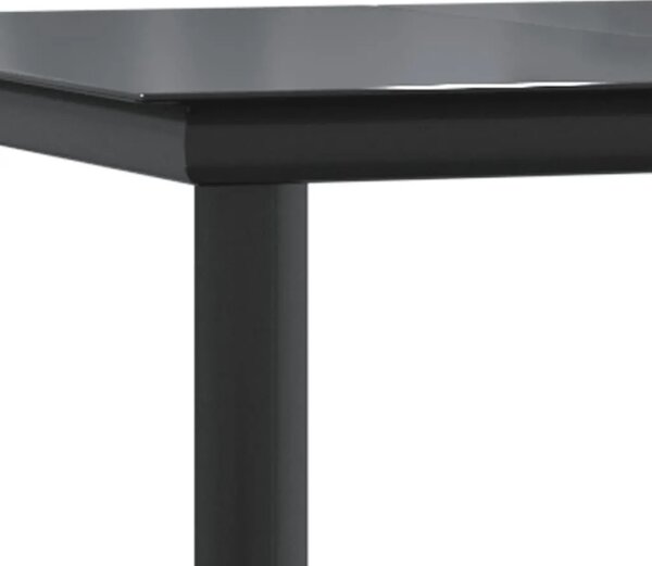 3-dijelni bistro set s jastucima svjetlosivi od poliratana - Dužina stola 80 cm 2 Okrugla noga