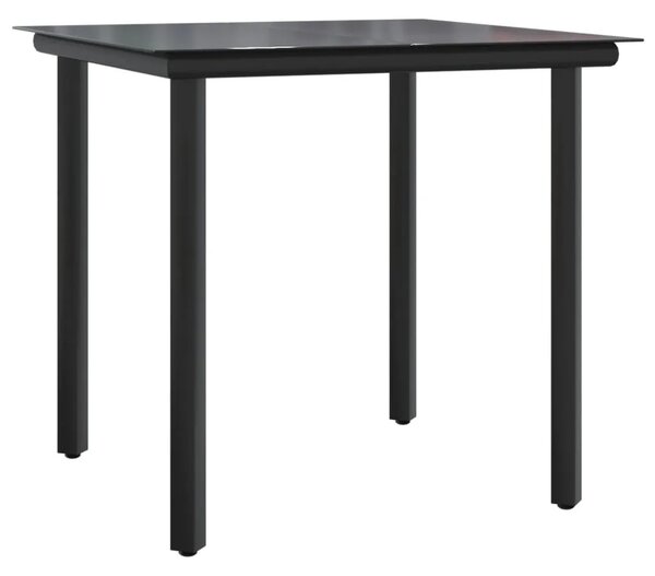 3-dijelni bistro set s jastucima svjetlosivi od poliratana - Dužina stola 80 cm 2 Okrugla noga