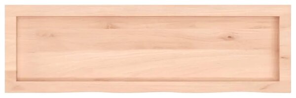 Kupaonska radna ploča 100x30x(2-6) cm netretirano masivno drvo - Prirodna 100 x 30 x 6 cm