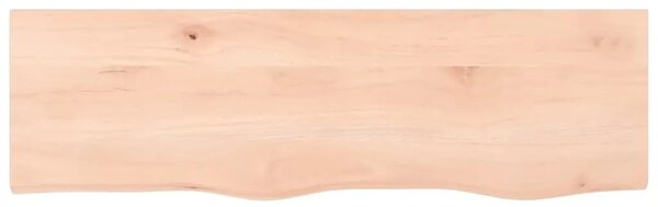 Kupaonska radna ploča 100x30x(2-6) cm netretirano masivno drvo - Prirodna 100 x 30 x 6 cm
