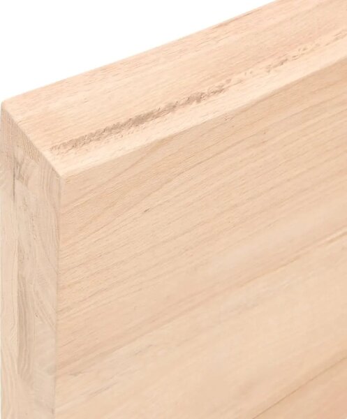 Kupaonska radna ploča 100x30x(2-6) cm netretirano masivno drvo - Prirodna 100 x 30 x 6 cm