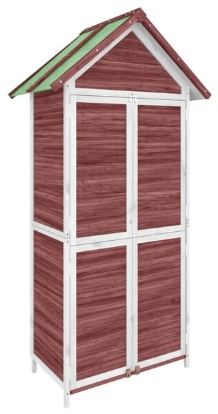 Vrtna kućica - Vrtno spremište za alat boja kave 89x52 5x175 cm od borovine - Mocha